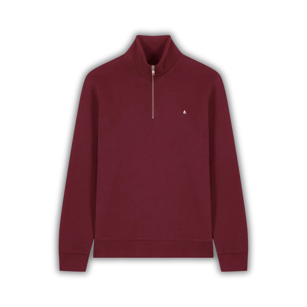 Essenziale Half-Zip Burgundy