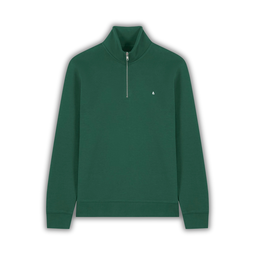 Essenziale Half-Zip Green