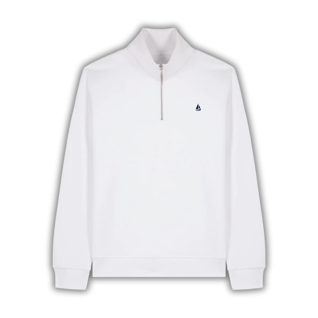 Essenziale Half-Zip White
