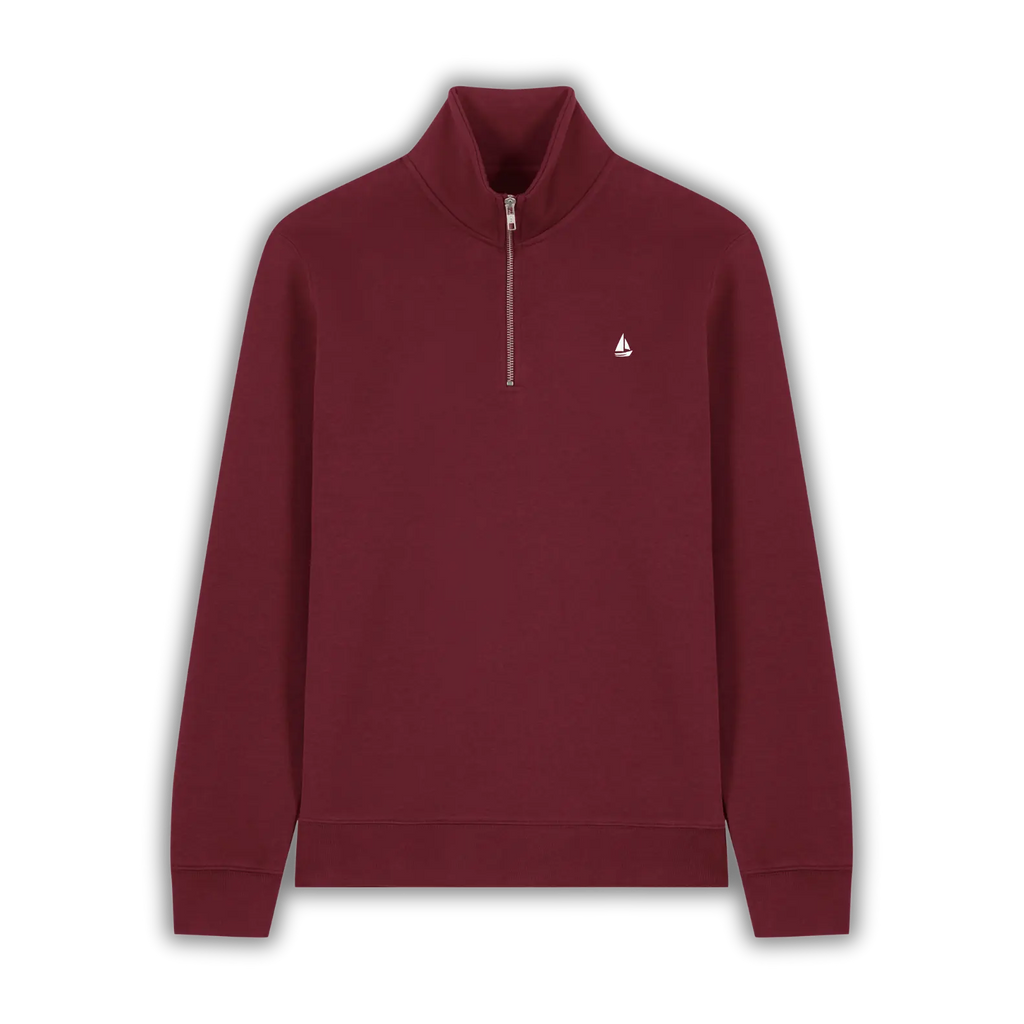 Essenziale Half-Zip Burgundy