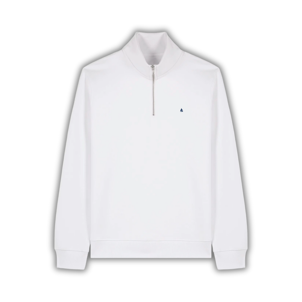 Essenziale Half-Zip White