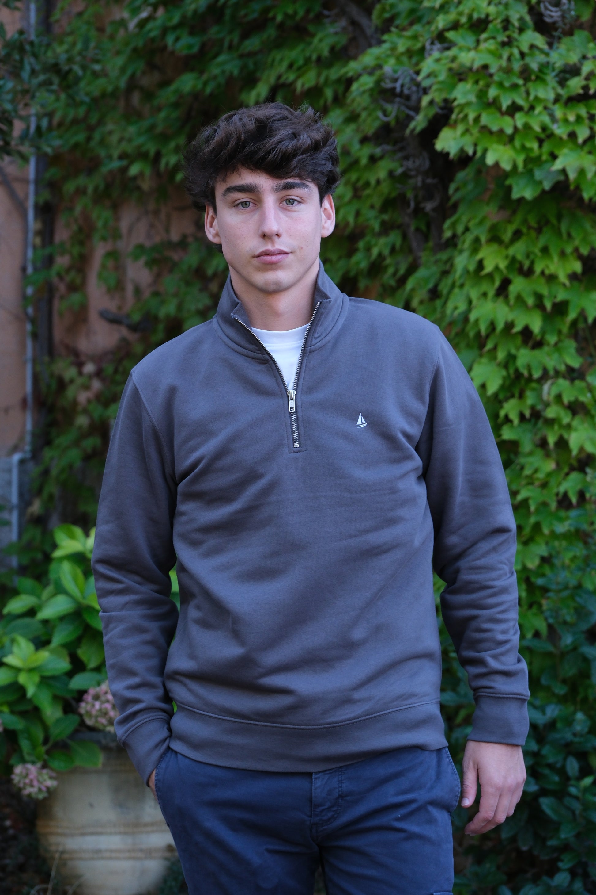 Essenziale Half-Zip Anthracite